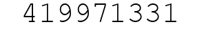 Number 419971331.