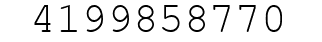 Number 4199858770.