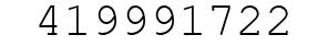 Number 419991722.