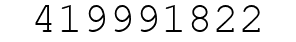 Number 419991822.