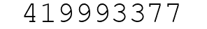 Number 419993377.