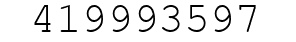 Number 419993597.