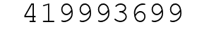 Number 419993699.