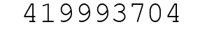 Number 419993704.