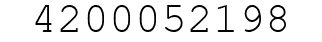 Number 4200052198.