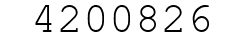 Number 4200826.