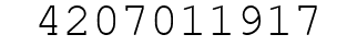 Number 4207011917.