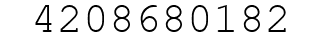 Number 4208680182.