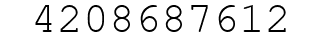 Number 4208687612.