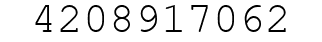 Number 4208917062.