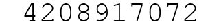Number 4208917072.