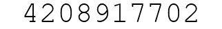 Number 4208917702.