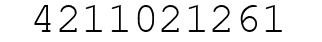 Number 4211021261.