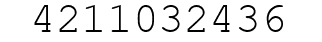 Number 4211032436.