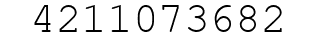 Number 4211073682.