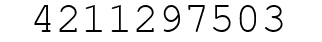 Number 4211297503.