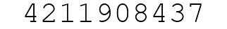 Number 4211908437.