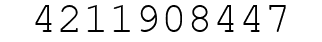 Number 4211908447.