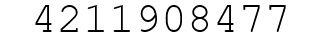 Number 4211908477.