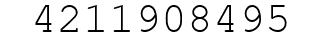 Number 4211908495.