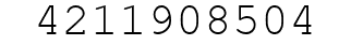 Number 4211908504.