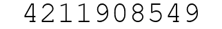 Number 4211908549.