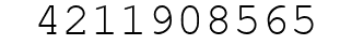 Number 4211908565.