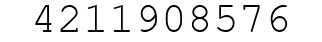 Number 4211908576.