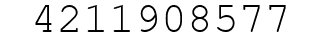 Number 4211908577.