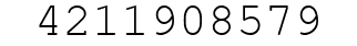 Number 4211908579.