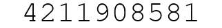 Number 4211908581.