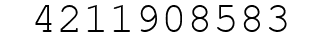 Number 4211908583.