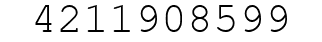 Number 4211908599.