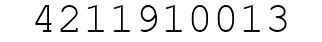 Number 4211910013.