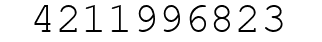 Number 4211996823.