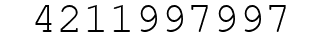 Number 4211997997.