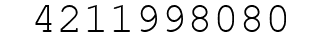 Number 4211998080.