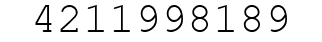 Number 4211998189.