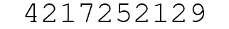 Number 4217252129.