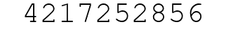 Number 4217252856.