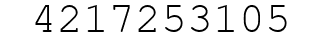 Number 4217253105.