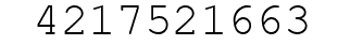 Number 4217521663.
