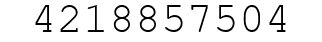 Number 4218857504.