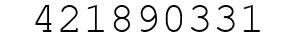Number 421890331.