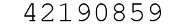 Number 42190859.