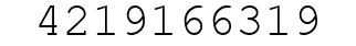 Number 4219166319.