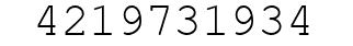 Number 4219731934.
