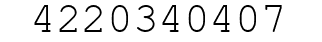 Number 4220340407.