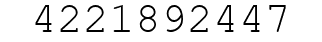 Number 4221892447.
