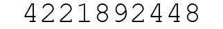 Number 4221892448.